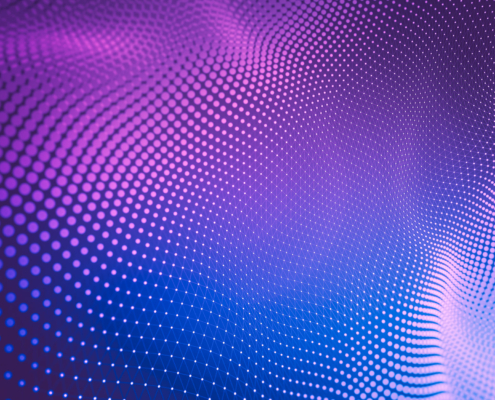 Abstract background. Molecules technology with polygonal shapes