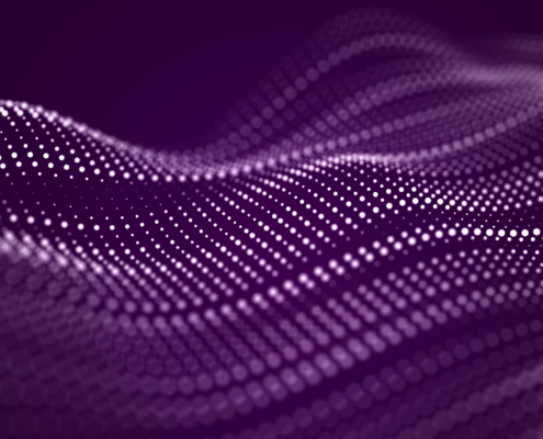 Abstract blue futuristic background. Big data visualization